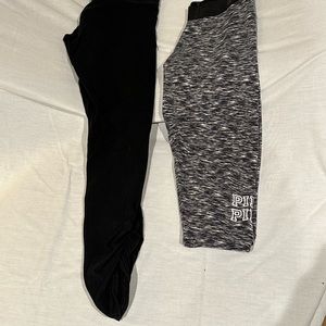 PINK Leggings - 2 Pairs - Size M